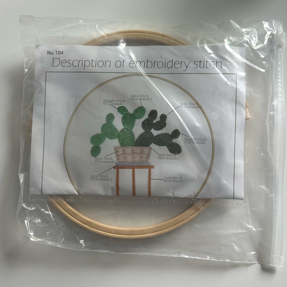 Cactus Embroidery Kit - Picture 2 of 5